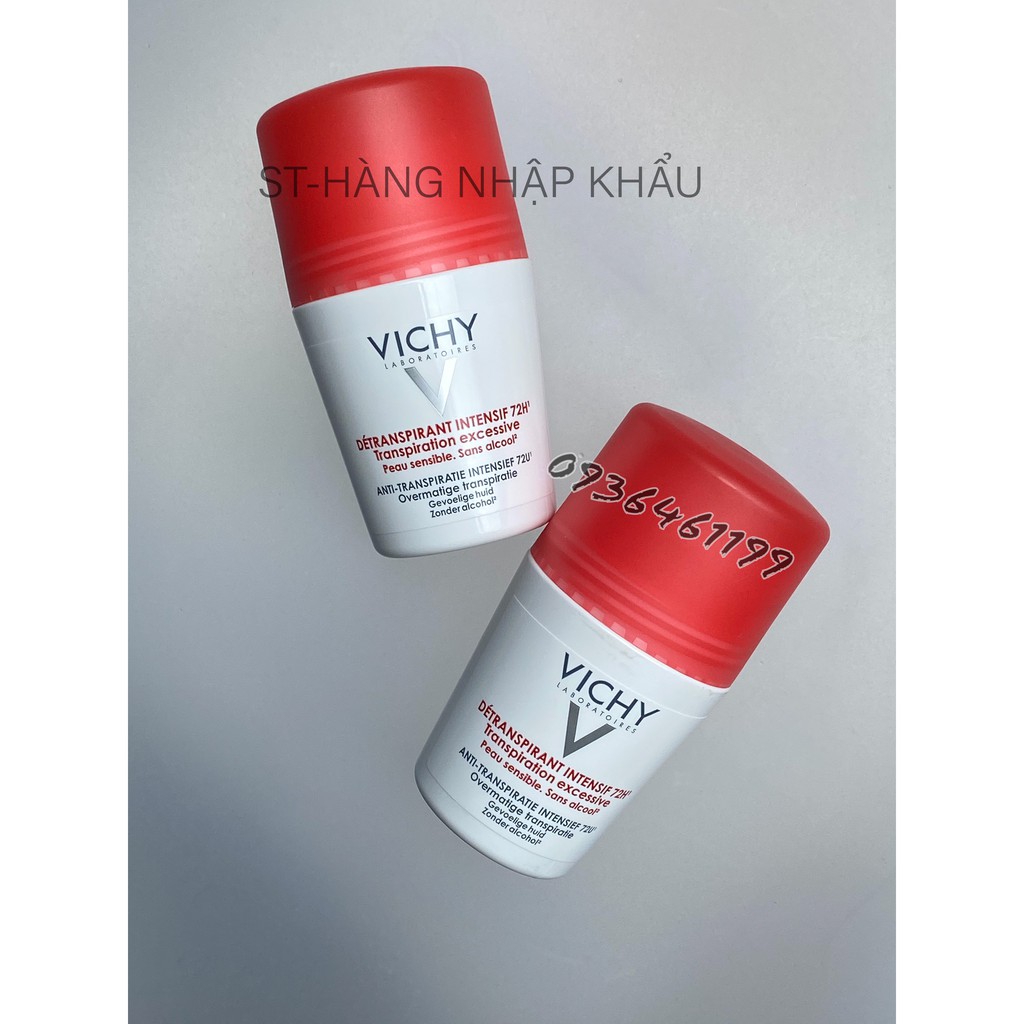 {Vichy-Chuẩn Hãng}Lăn nách khử mùi 72h Vichy-Pháp 50Ml