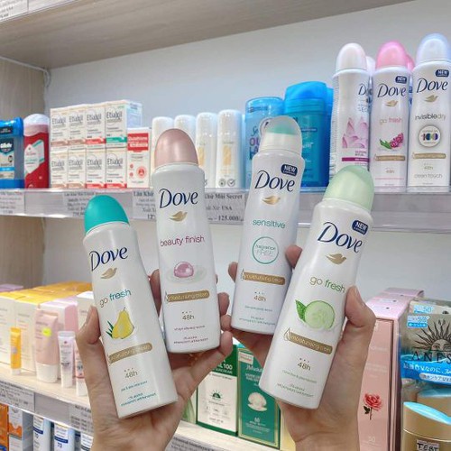 Xịt Khử Mùi Dove Go Fresh Nữ 150ml Hà Lan