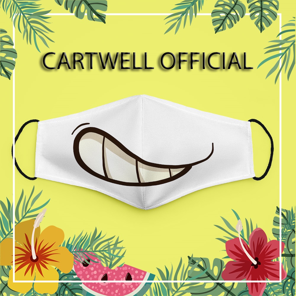 Khẩu trang thú cưng dễ thương cho bé hoạt hình đáng yêu trẻ em Hình Vẽ DRAWN CARTWELL phòng ô nhiễm có thể giặt và tái s