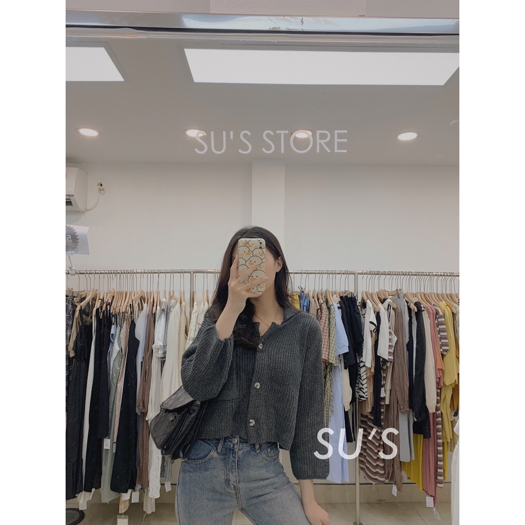 Áo khoác cardigan len túi trước cổ bẻ A2035 SUSTORE | BigBuy360 - bigbuy360.vn