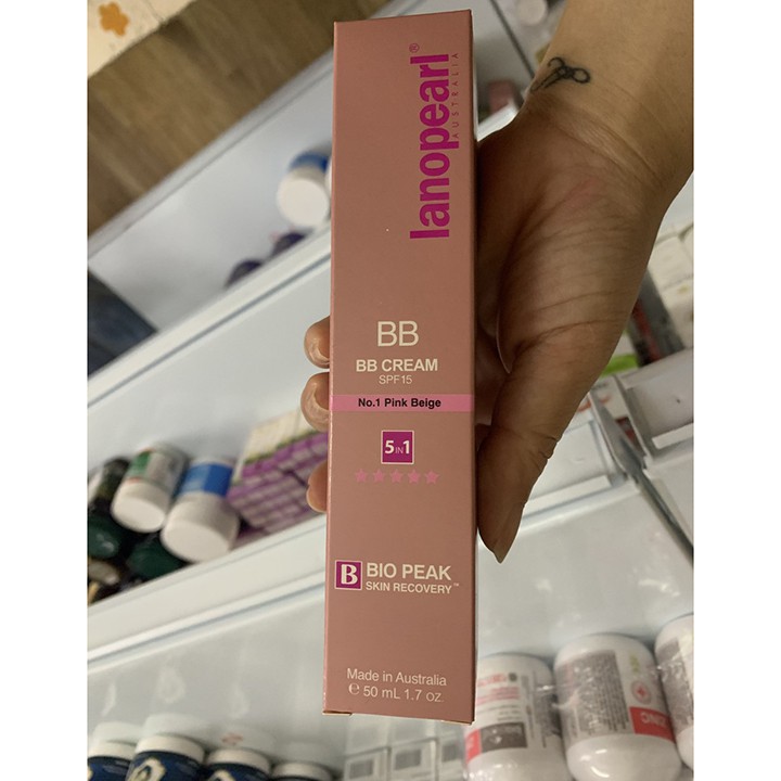 Kem che khuyết điểm 5 trong 1 BB Cream Lanopearl Spf 15 No.1 Pink Beige 50ml