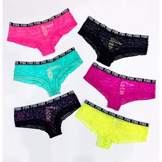 Quần lót nửa mông PINk. Quần lót ren nửa mông xuất dư