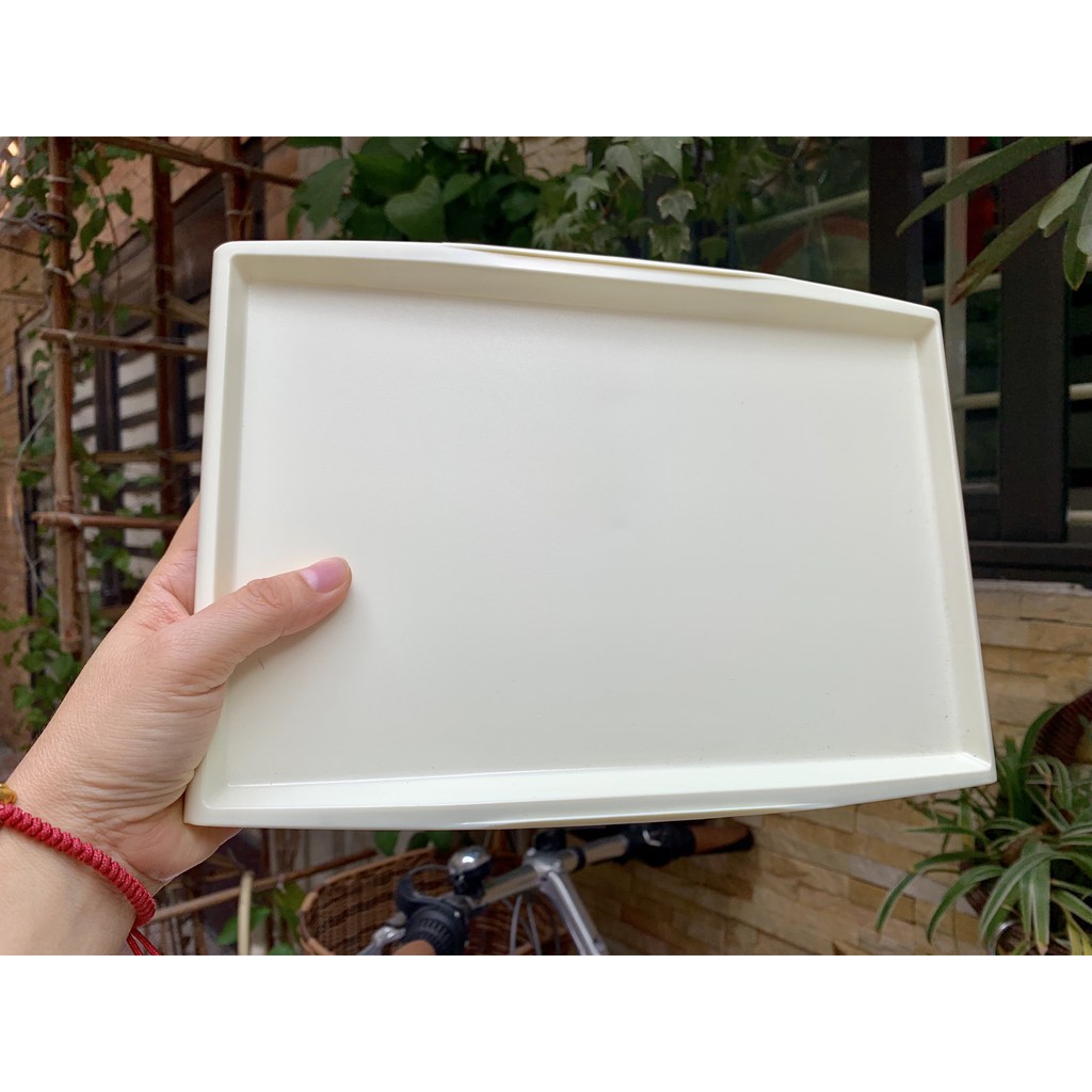Khay nhựa trắng (27*19cm)