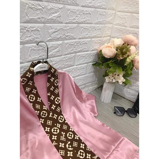 Set bộ phật tử viền thổ cẩm lụa [NEW]