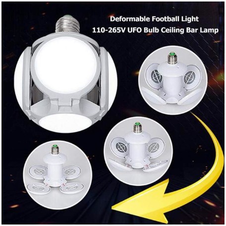 Đèn Led 4 Cánh Football UFO Lamp - 40W- Đuôi E27 Siêu Bền 6500k