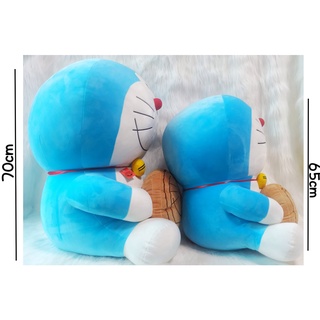 Thú bông DOREMON ôm bánh rán biểu cảm | Shopee Việt Nam
