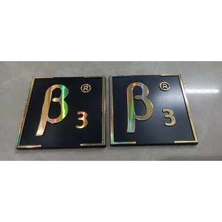 Tem Dán Thùng Loa B3 ( Crom  Vàng 1 bộ 25k)