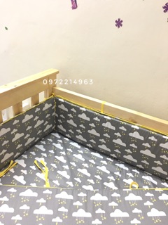Quây và ga bọc đệm cho cũi