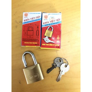 Ổ khóa đồng Việt Tiệp 01280 ( dùng khóa vali, túi xách, tủ locker...)