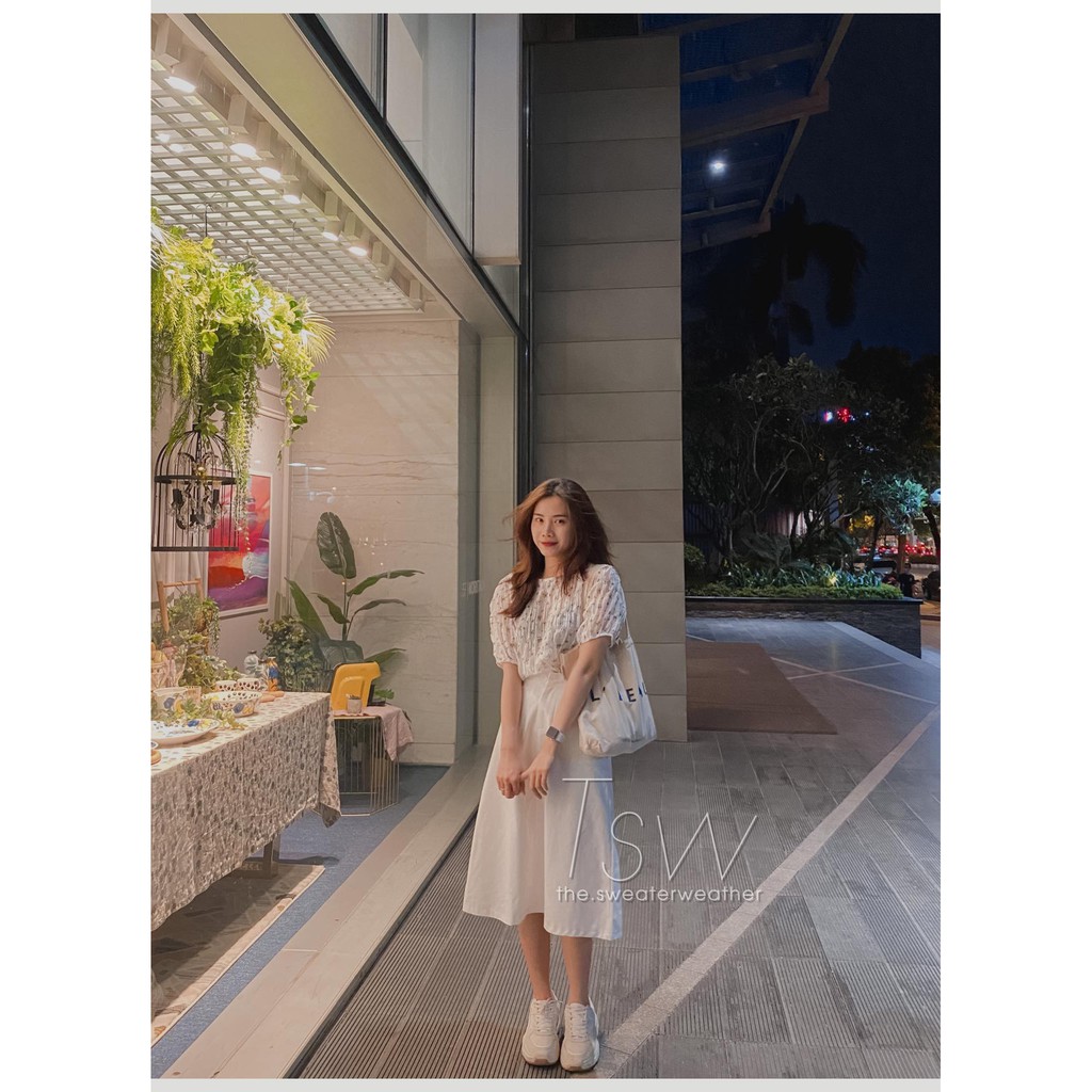 Chân váy nữ chữ A chất thô basic dáng dài - The Sweater Weather | BigBuy360 - bigbuy360.vn