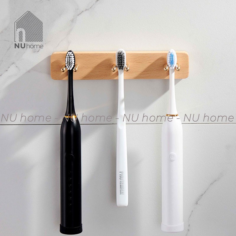 nuhome.vn | Giá treo bàn chải đánh răng - Ruda, được thiết kế đơn giản tiện dụng bằng chất liệu gỗ tự nhiên cao cấp