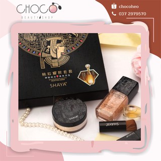 Shaya - set 5 món makeup & nước hoa lucky beauty fragrance box