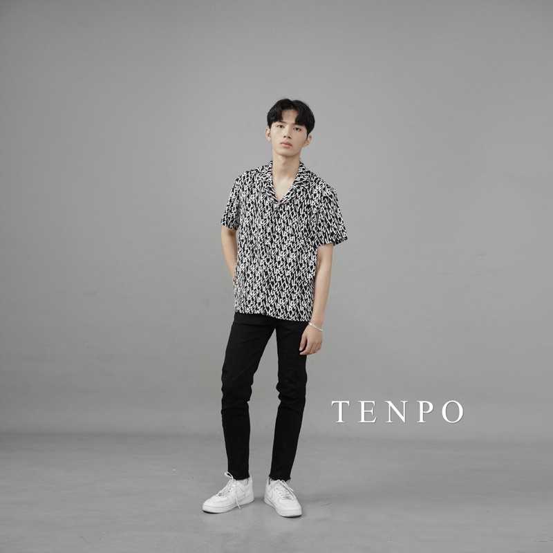 Áo sơ mi nam TENPO , vải lụa thoáng mát | Sơmi hoạ tiết