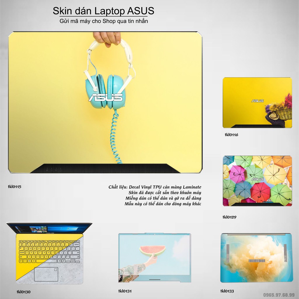 Skin dán Laptop Asus in hình thiết kế _nhiều mẫu 3 (inbox mã máy cho Shop)