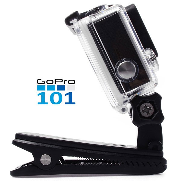 Kẹp giữ máy ảnh GoPro Hero xoay 360 độ gắn ba lô , nón đa năng cho GoPro, action cam - GoPro101