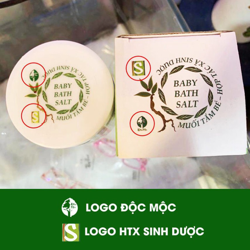 (COMBO 2) Muối tắm bé - Muối tắm bé độc mộc 400g - Muối tắm bé sinh dược độc mộc - tắm sạch rôm sảy , mồ hôi trộm