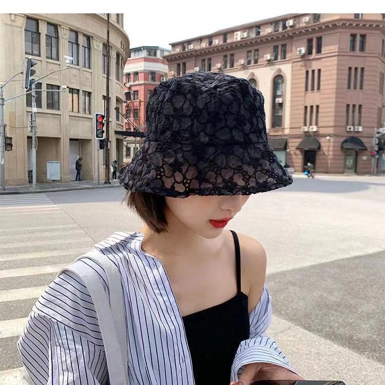 Mũ Ren Che Mặt Chống Nắng Phong Cách Hàn Quốc Dễ Phối Đồ Thời Trang Mùa Hè Cho Nữ