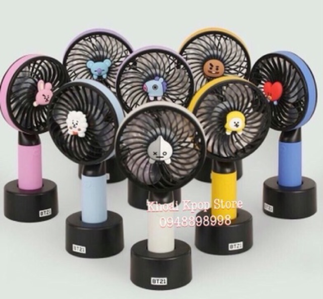 [CÓ CLIP + CÓ SẴN] Handy Fan BT21 quạt cầm tay BT21