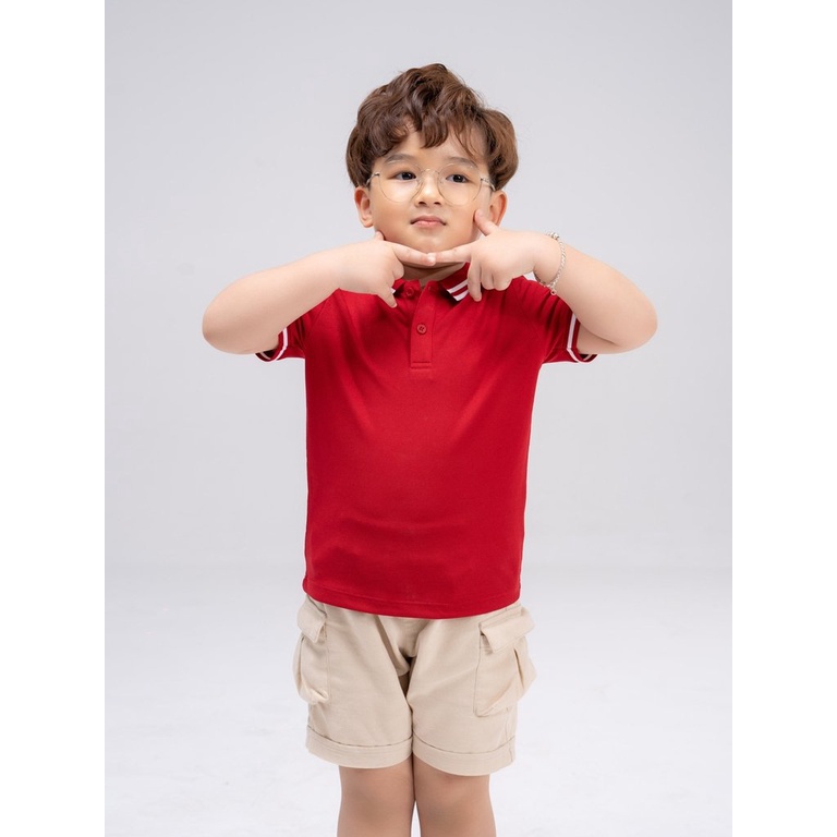 Áo polo trẻ em cafe dáng suông chống tia UV YODY siêu nhẹ siêu mát kiểm soát mùi cơ thể khử khuẩn- APK5129