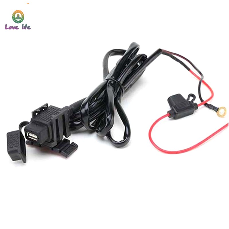 Motorbike Motorcycle USB Charger Mobile Phone Waterproof Power Socket Adapter 12V/24V