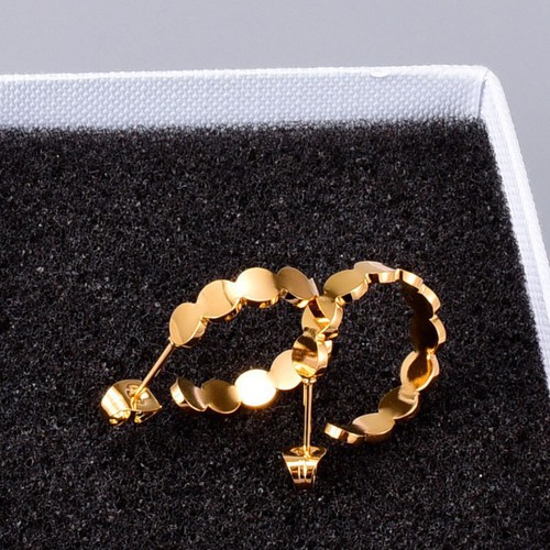 Bông Tai Khoen Tròn Titan Ko Đen TT 3130