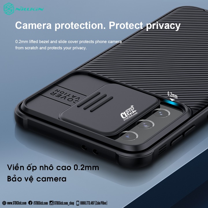 ỐP LƯNG SAMSUNG GALAXY S21 5G NILLKIN CAMSHIELD PRO BẢO VỆ CAMERA CHÍNH HÃNG