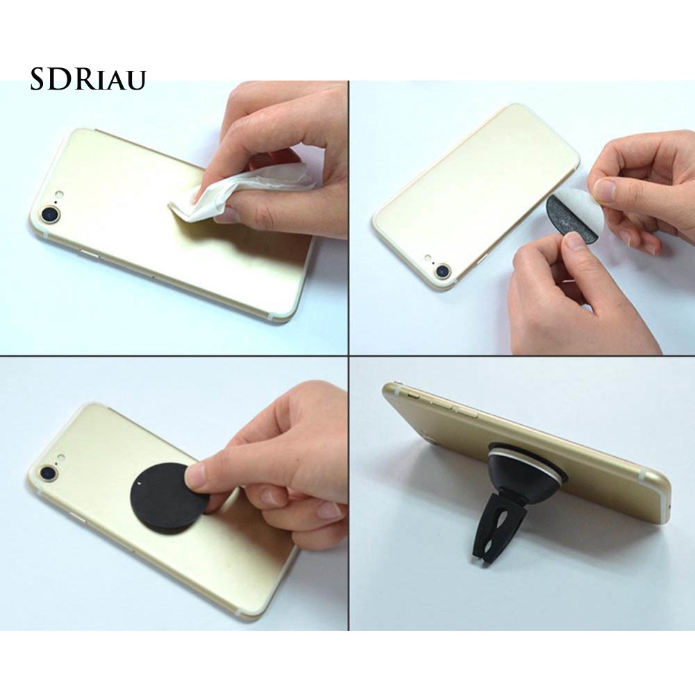 Set 4 miếng dán nam châm hút điện thoại gắn xe hơi tiện dụng