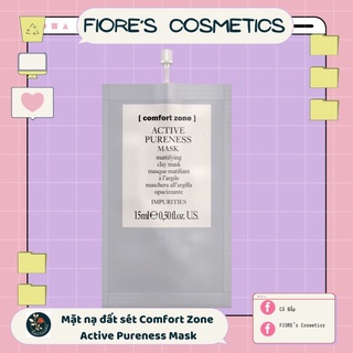 Mặt nạ Comfort Zone Active Pureness Mask 15ml - Mặt nạ đất sét loại bỏ dầu thừa, mụn