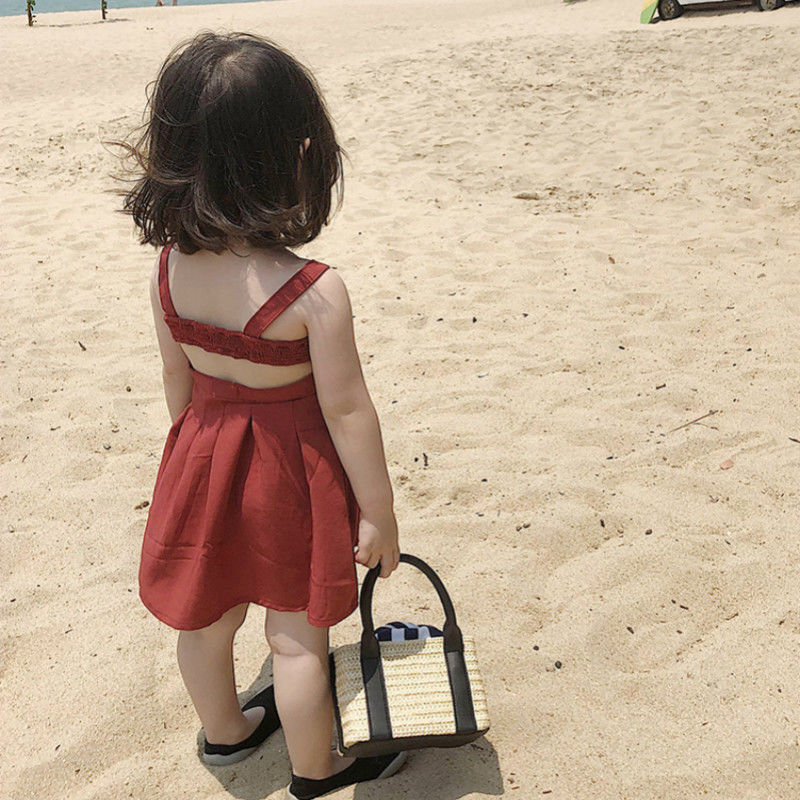 Đầm Công Chúa Hở Lưng Xinh Xắn Cho Bé Gái