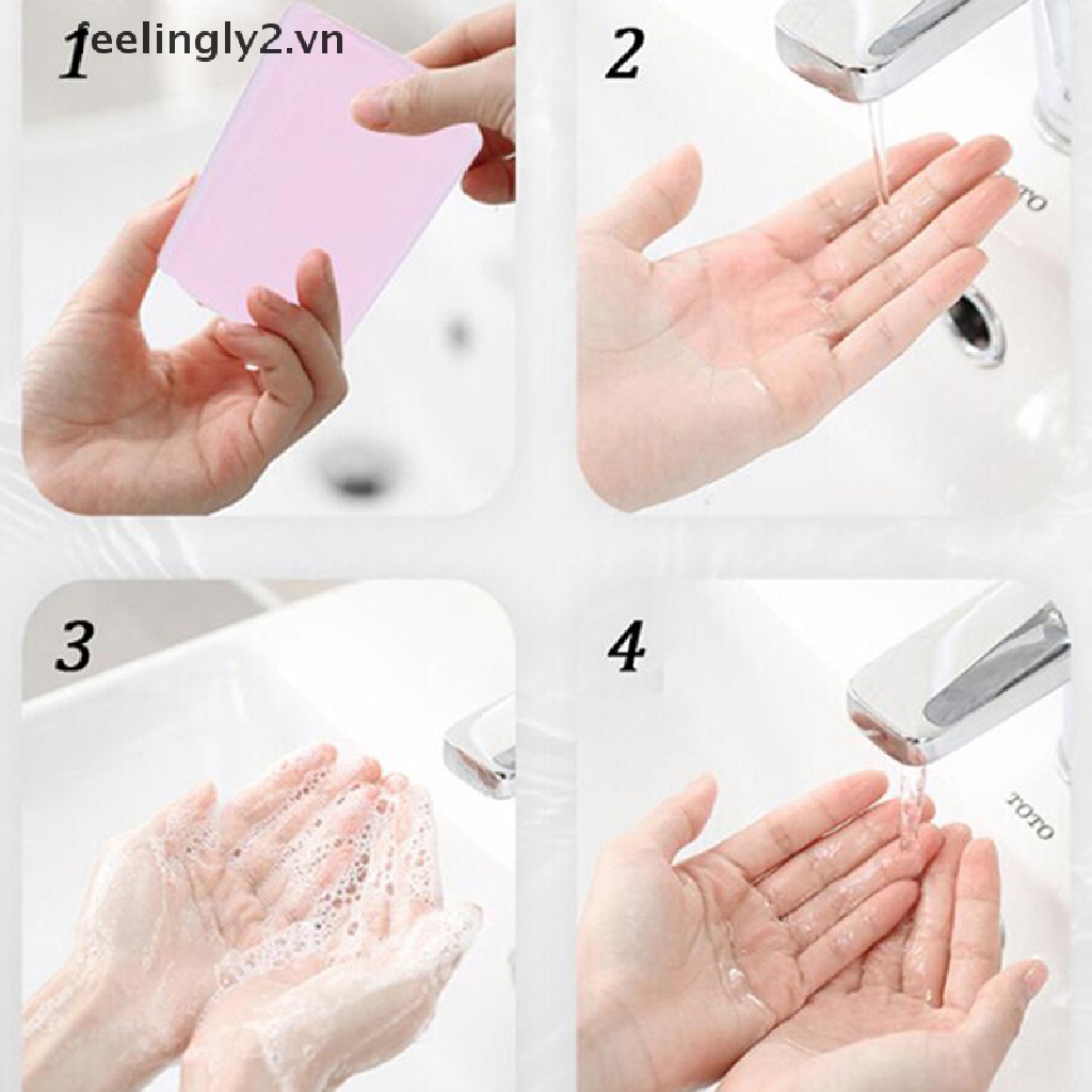 Hộp 50 Xà Phòng Giấy Dùng Một Lần Tiện Dụng