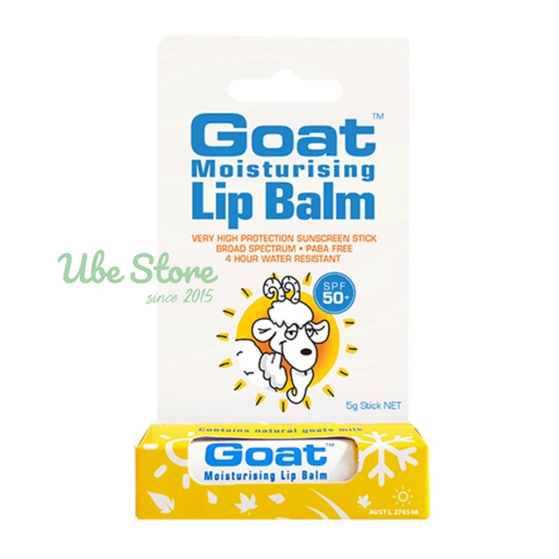 SON DƯỠNG CHỐNG NẮNG GOAT MOISTURISING LIP BALM SPF50 5G