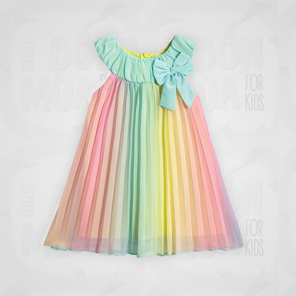 THIẾT KẾ DÁNG CHỮ A, CHẤT VOAN CHIFFON CHUYỂN MÀU RỰC RỠ CHO NGÀY HÈ - SHOP BỐN MÙA