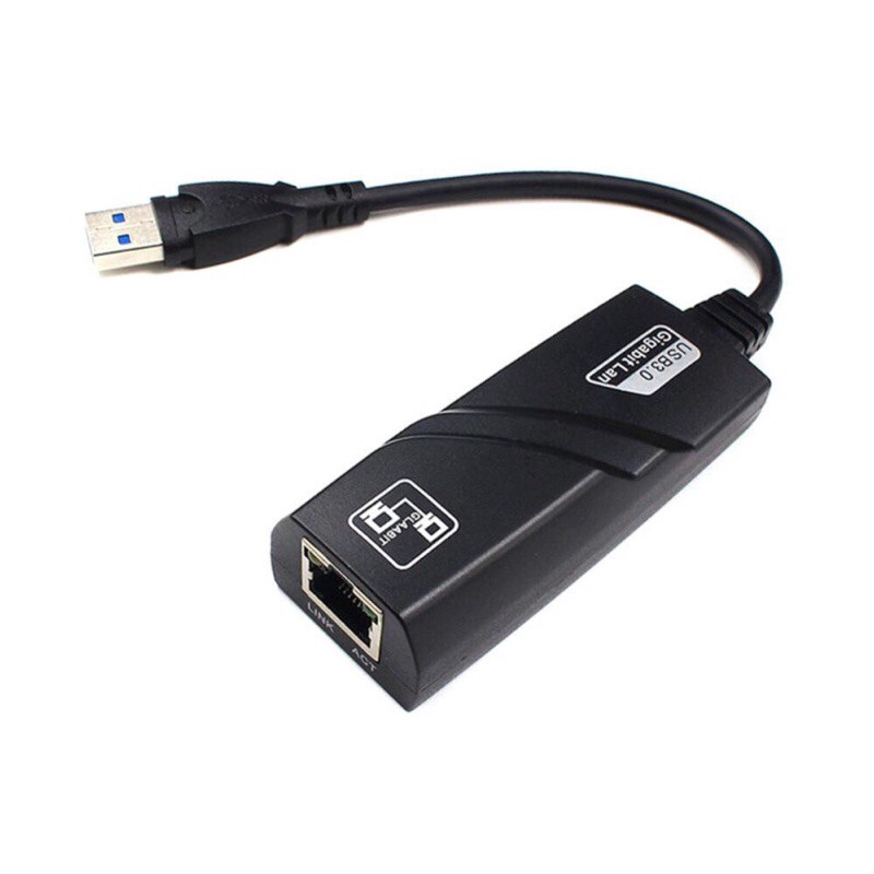 Cáp Chuyển Đổi USB 3.0 To Lan 10-100-1000 Mbps Gigabit - USB Sang Lan - Dây chuyển đổi USB 3.0 sang cổng mạng lan RJ45