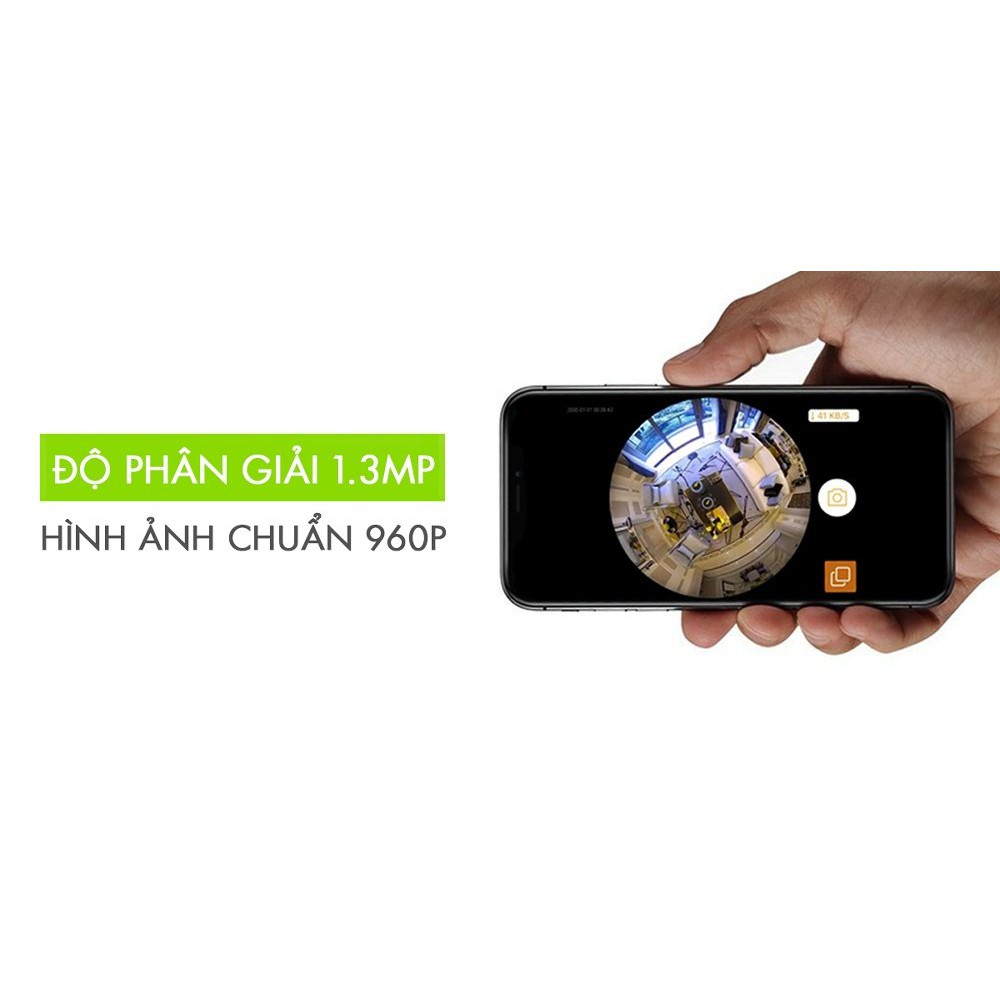 CAMERA BÓNG ĐÈN QUAY TOÀN CẢNH 360 ĐỘ 1.3MP | BigBuy360 - bigbuy360.vn