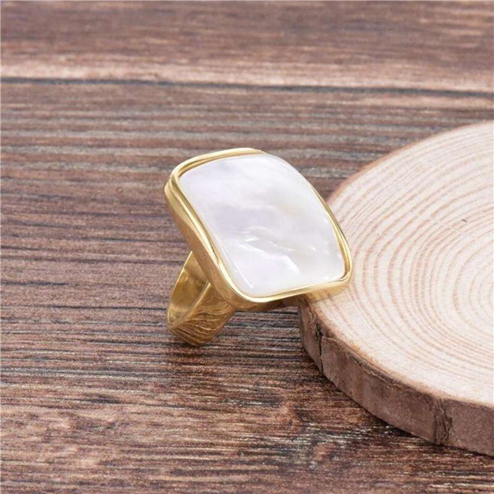 Cincin Shell Natural Fashion Wanita, Cincin Pesta Pernikahan, Perhiasan Perayaan Ulang Tahun