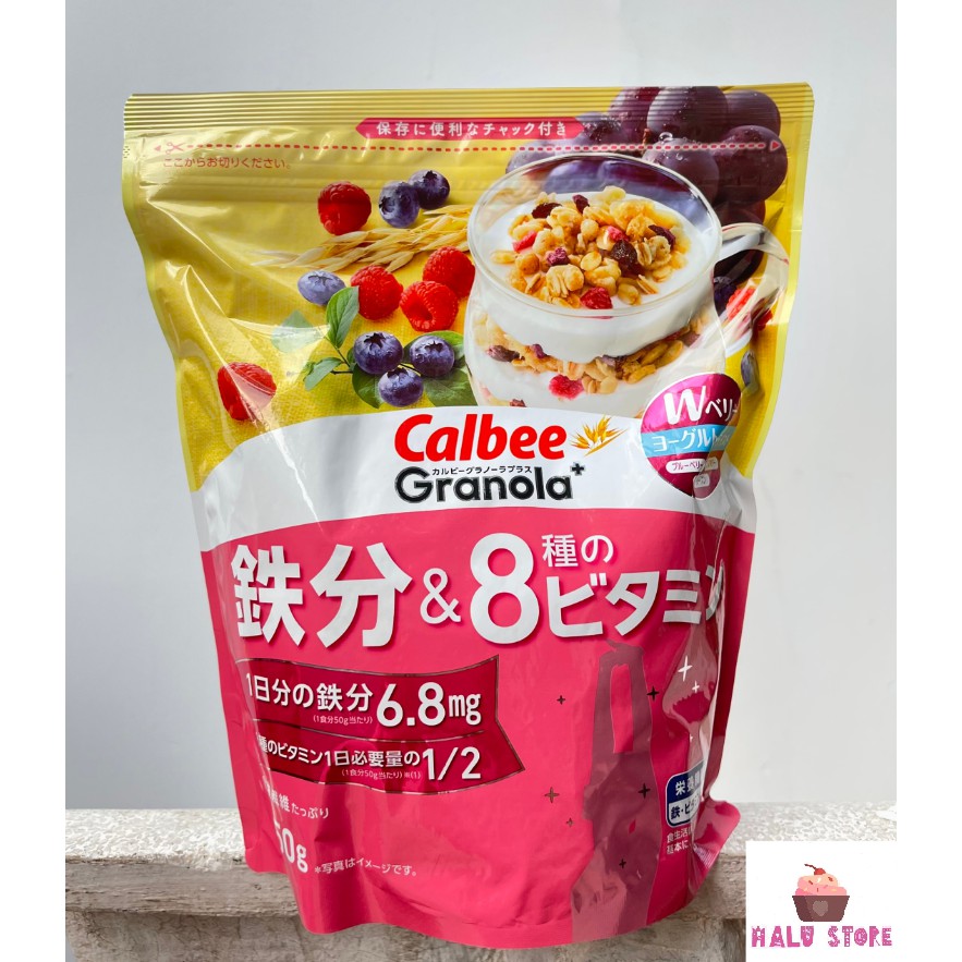 Ngũ cốc Calbee ăn kiêng giảm cân Nhật Bản với đủ vị ngon tuyệt-mix sữa chua hoa quả trái cây dùng ăn sáng