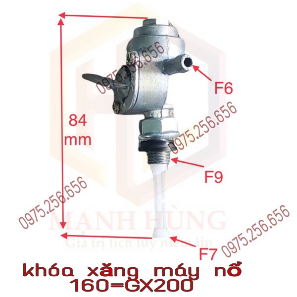 Khóa bình dầu Máy Nổ 160=GX200