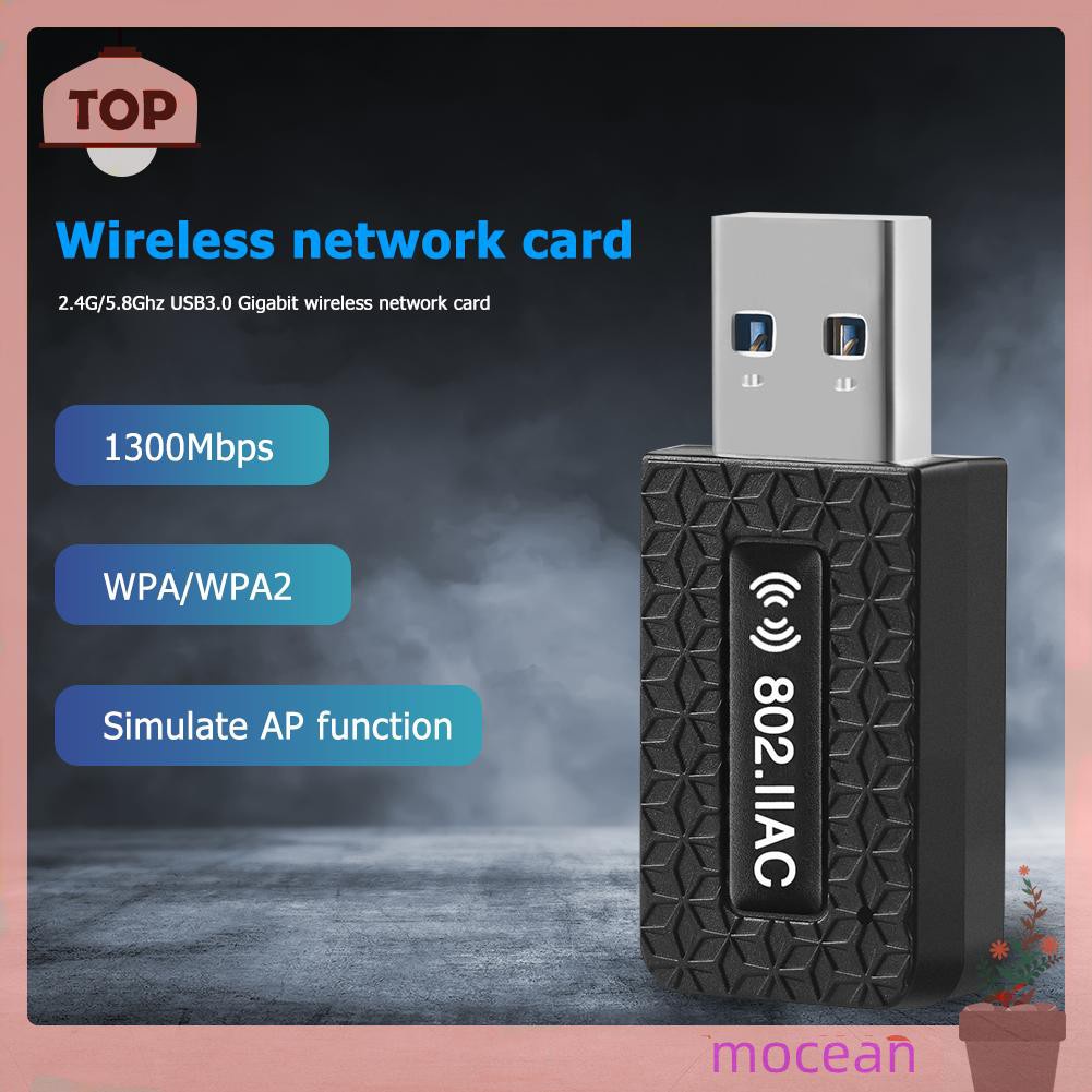 Usb 3.0 Wifi Dongle 1300m 2.4 + 5.8g Băng Tần Kép Mocean | BigBuy360 - bigbuy360.vn