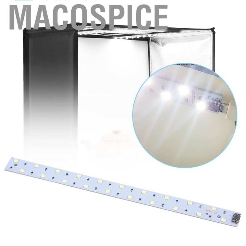 Bộ Hộp Chụp Ảnh Macospice Mini 6400k Có Đèn Led Chuyên Dụng Cho Studio