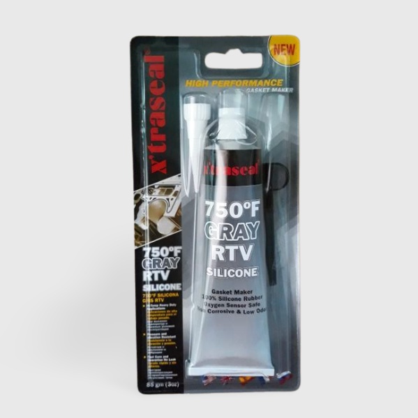 Keo thế ron chịu nhiệt, silicone chịu nhiệt 85g RTV 750ºF X'traseal màu xám