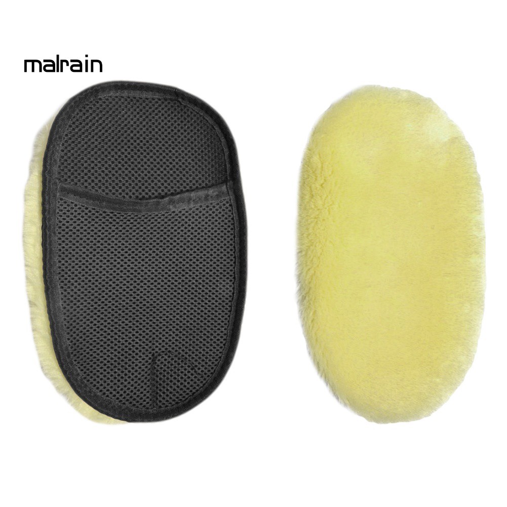 Găng Tay Rửa Xe Hơi Bằng Lông Nhân Tạo Đánh Bóng Sáp Tiện Dụng