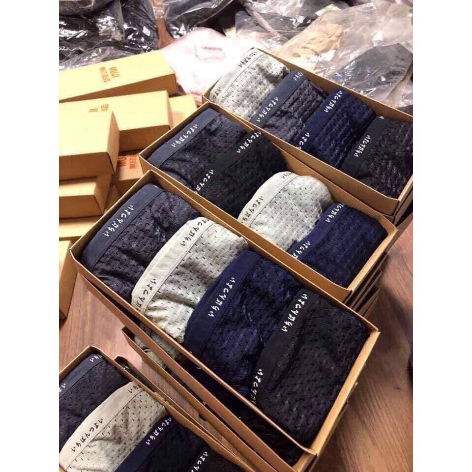 Set 4 quần sịp nam muji tam giác có lỗ thông hơi