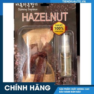 Túi Thơm Cafe Treo Xe Ô tô +Tinh Dầu Cà Phê Treo Xe Nguyên Chất HAZELNUT Khử Mùi Ô Tô Chống Say Xe Chính Hãng Korea