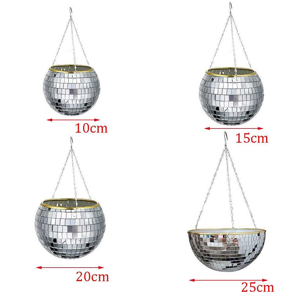 Dây Xích Kim Loại Tráng Gương 10 / 15 / 20 / 25cm Hình Quả Địa Cầu Trang Trí Trong Nhà / Ngoài Trời