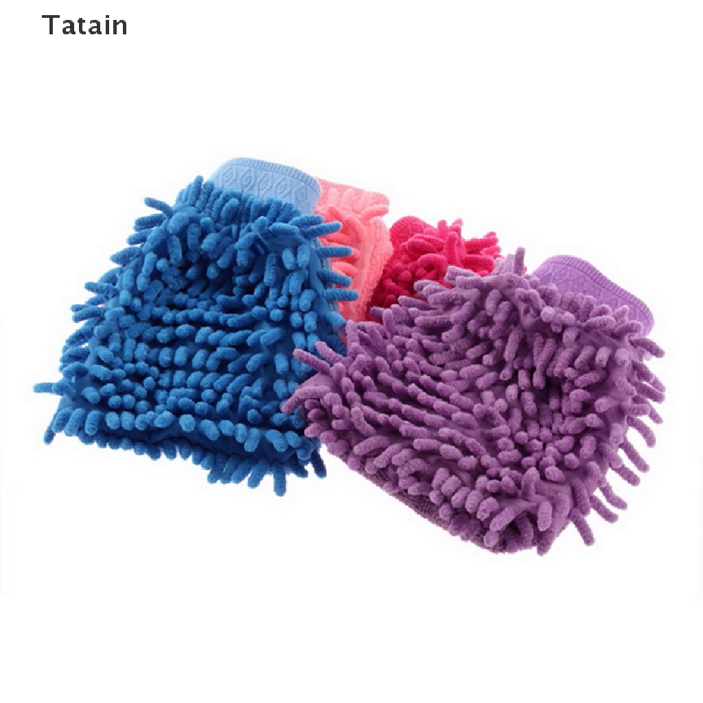 Găng tay rửa xe hơi 2 trong 1 bằng sợi micro mềm mại chống trầy