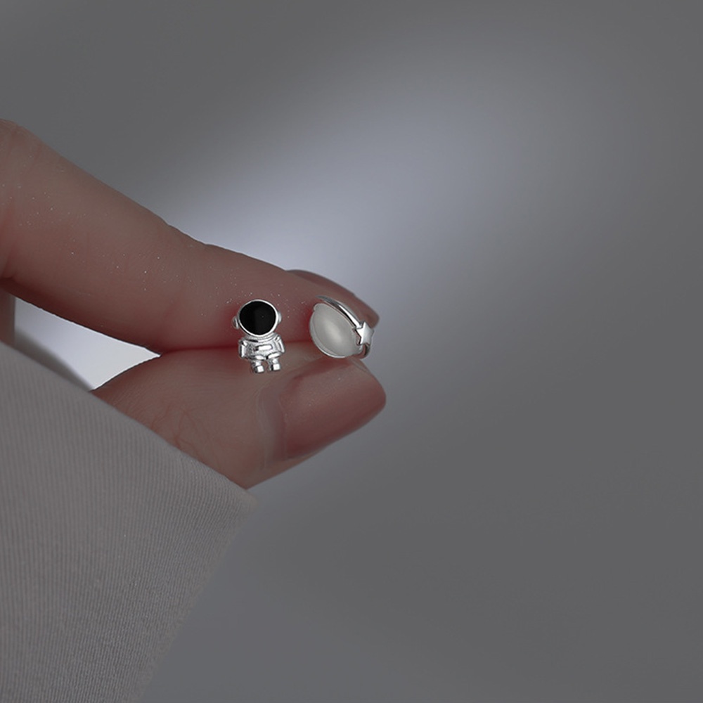 Bông Tai 23 Kiểu Hình Hành Tinh Phi Hành Gia Đính Đá Opal Dễ Thương Cho Nữ