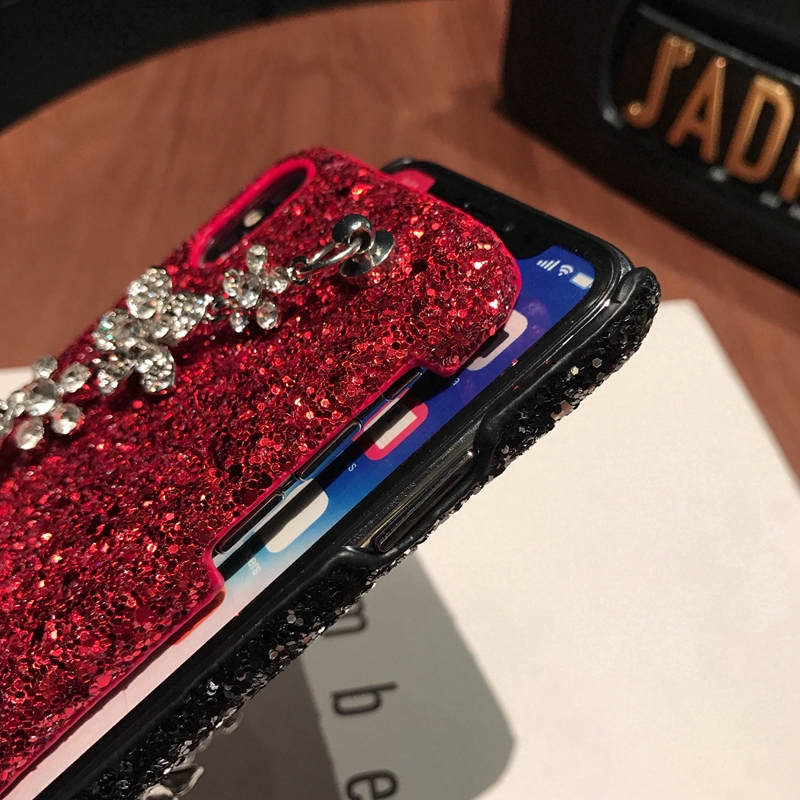 Ốp Điện Thoại Cứng Họa Tiết Hoa Kèm Dây Đeo Cho iphone 15 14 13 12 11 pro max x xs max xr 6 6s 7 8 plus 12