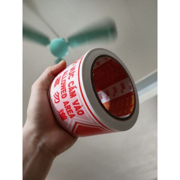 Cuộn dây rào cảnh báo, khu vực cấm vào dùng cho công trình, khu vực cách ly loại đẹp 3M, lõi siêu mỏng giá rẻ
