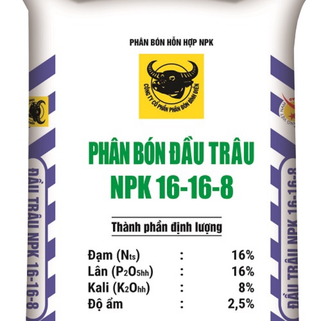 Phân bón NPK 16-16-8 gói 1kg