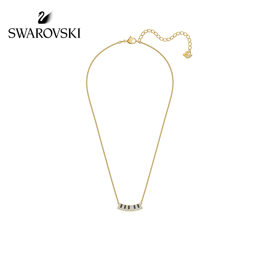 FLASH SALE 100% Swarovski Dây Chuyền Nữ PLEASANT Chìa khóa đen trắng FASHION Necklace trang sức đeo Trang sức
